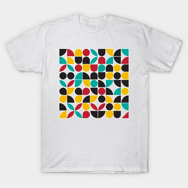 Abstract Seamless Geometric Pattern Colorful Wallpaper T-Shirt by bougieFire